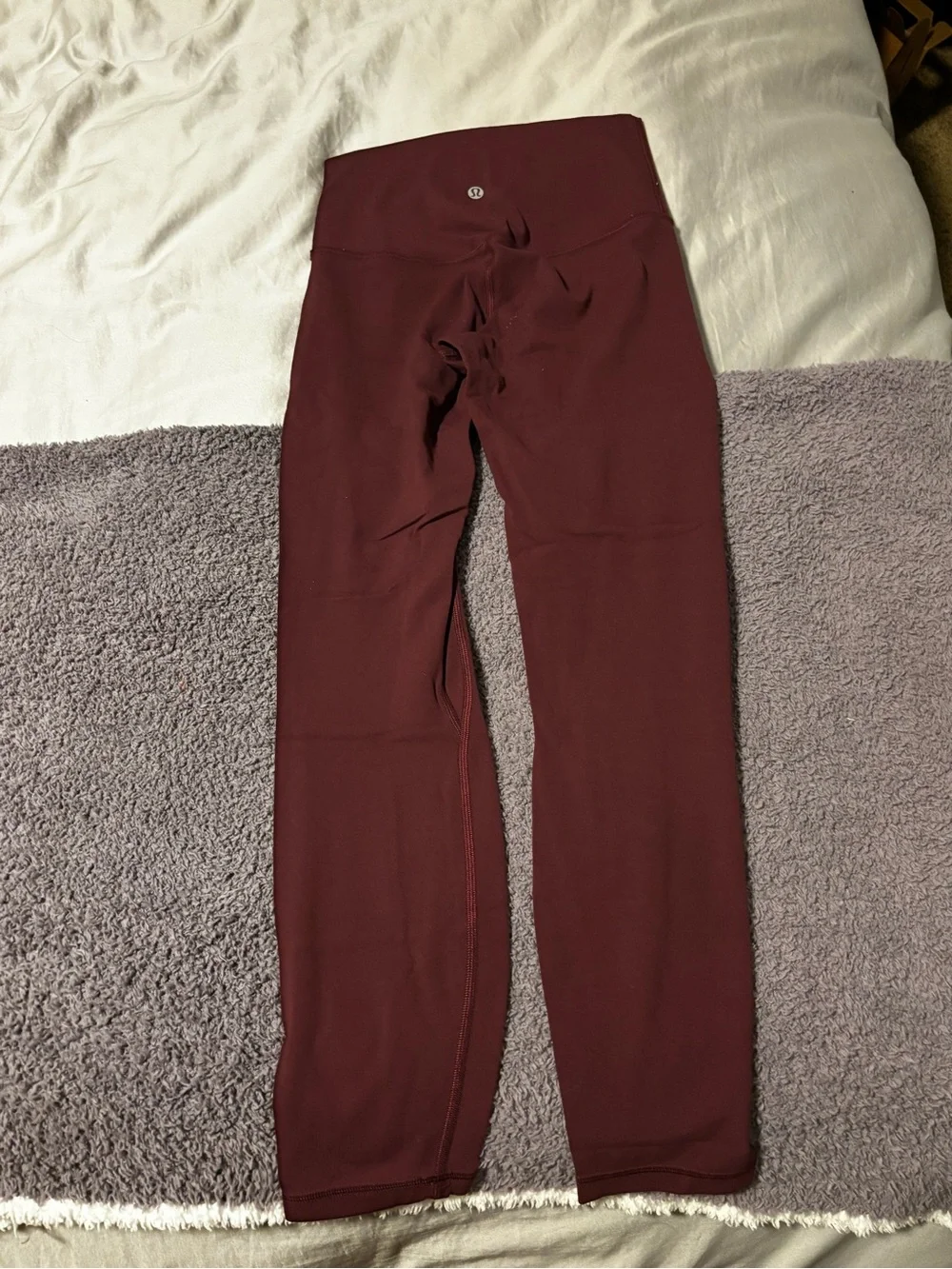 Maroon 25 inch inseam leggings